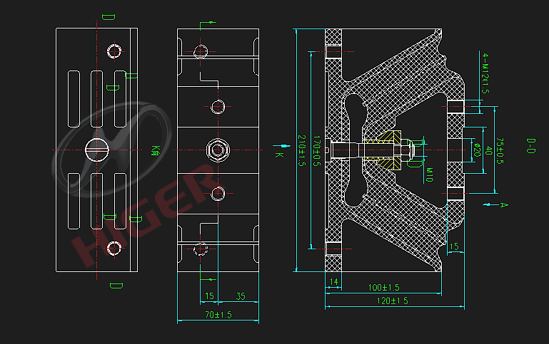 Engine rear suspension pad