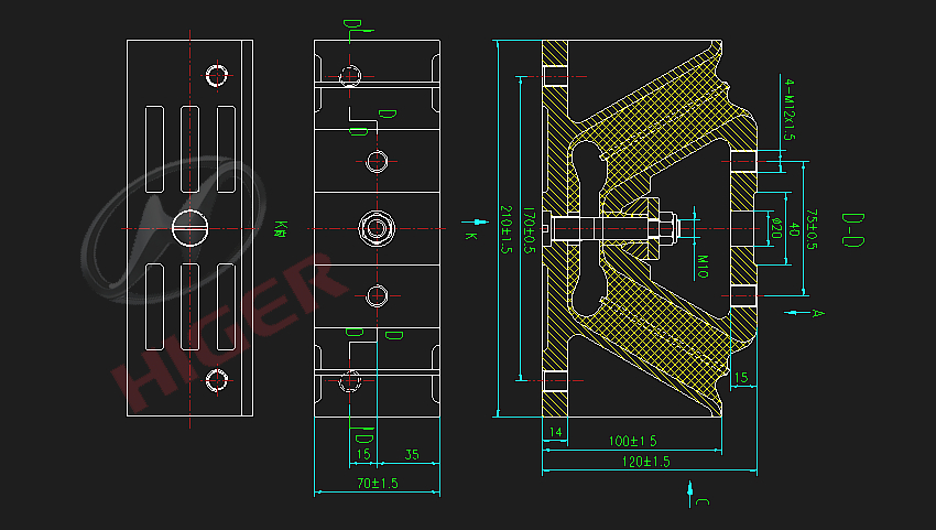 Engine rear suspension pad