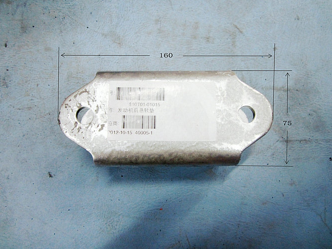 Pad souple de suspension avant du moteur-1