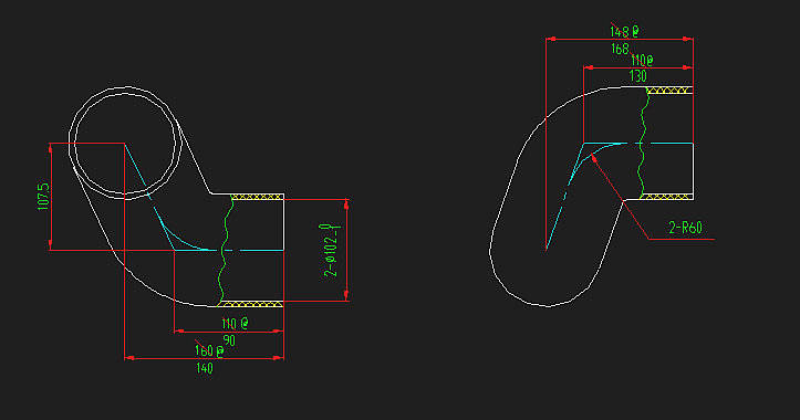 Supercharger air intake hose