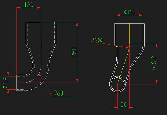 Tuyau (admission d'air du suralimentationneur)