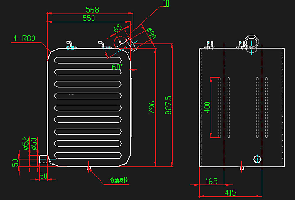 Fuel tank assembly (H796W550L415)