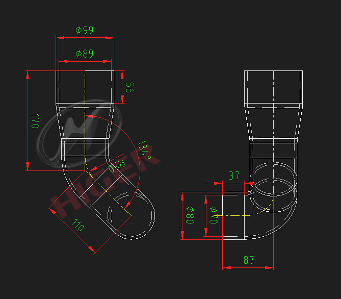 Hose (intercooler hose)