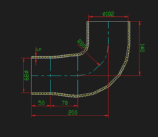 Hose (intercooler air intake)
