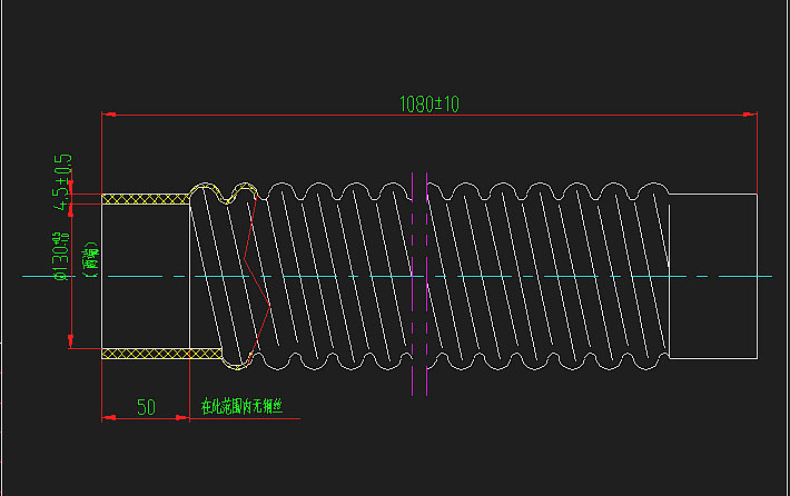 Air filter air intake corrugated pipe