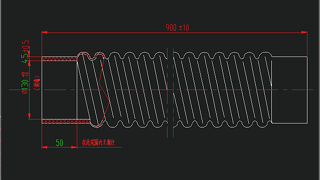 空滤器进气波纹管(130-90)-1