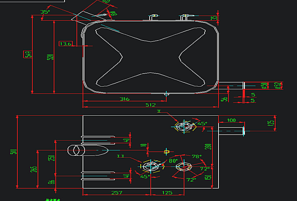 Fuel tank assembly (right)