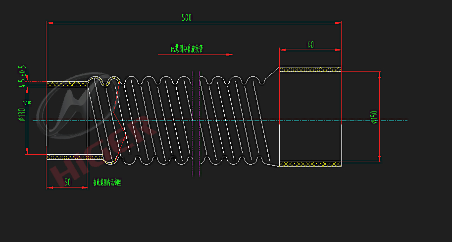 Air filter air intake bellows (?130150-500-1