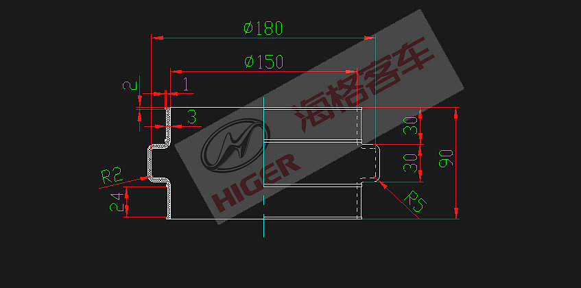 Connecteur (connecteur de sortie d'air du filtre à air)