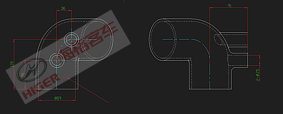 发动机进气胶管-1