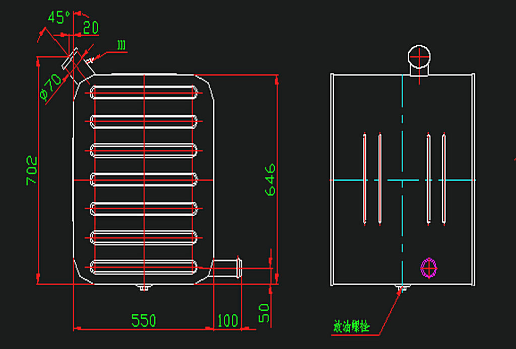 Fuel tank assembly (H646W550L565)