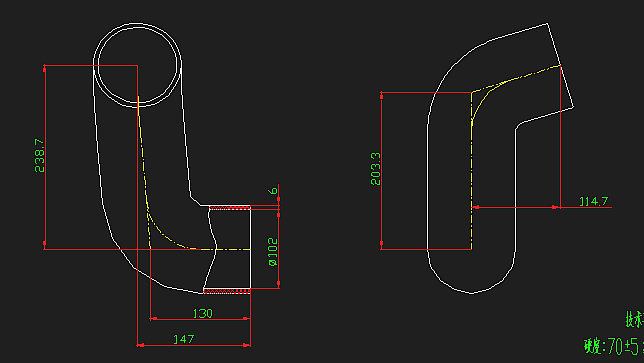 Hose (supercharger air intake)
