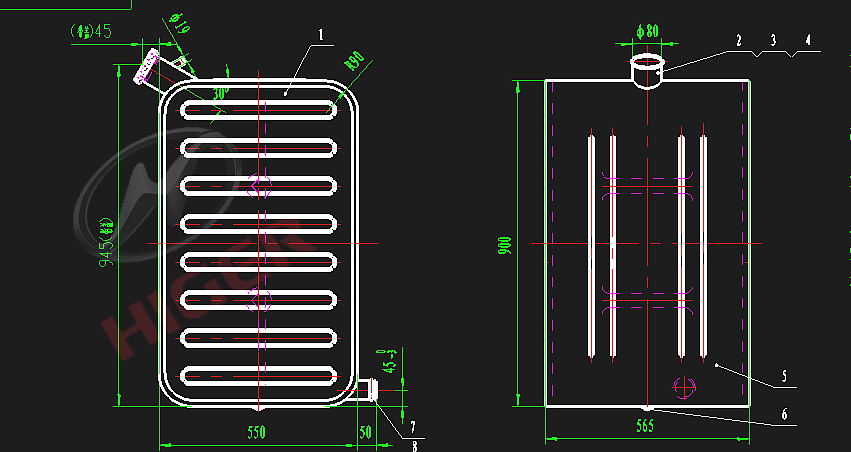 Fuel tank assembly (right main)