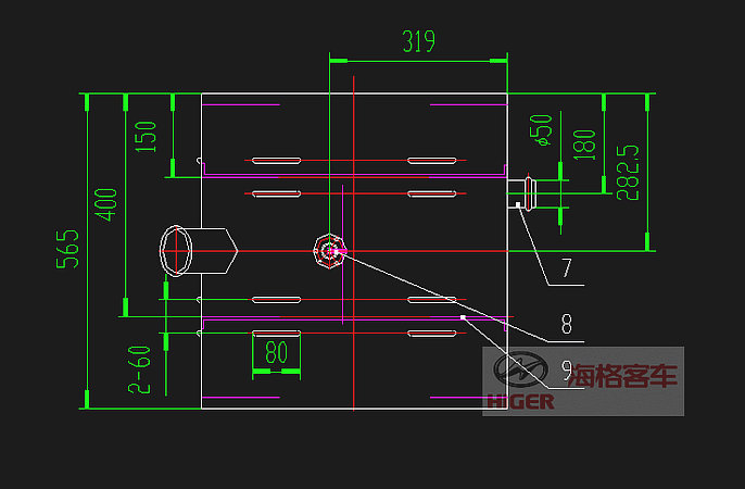 Fuel tank assembly (left sub)-1