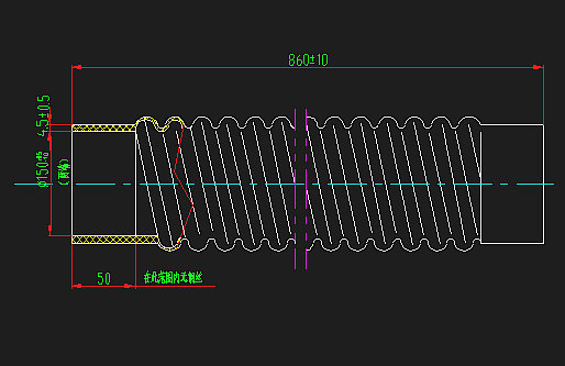 Air filter air intake bellows (?150-860)-1
