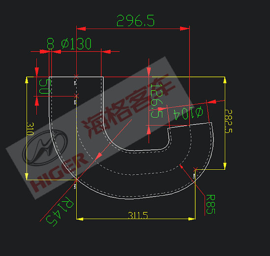 Hose (air filter air discharge)-1