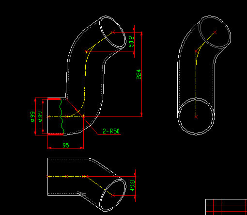 Hose (intercooler air intake)