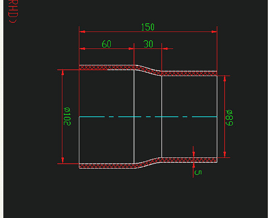 Hose (intercooler air intake)