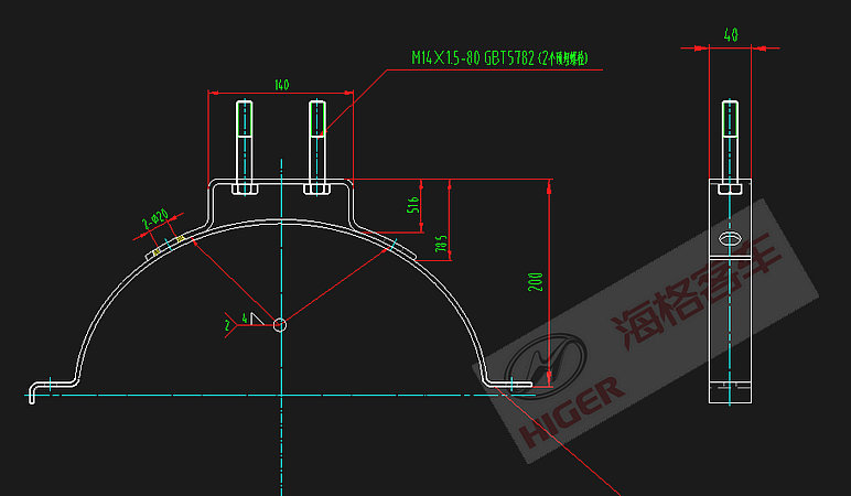 Muffler hoop assembly