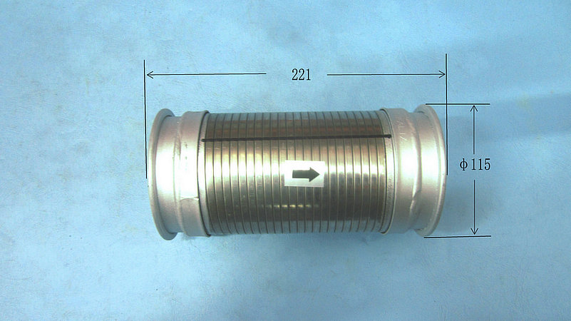 Silencer air intake corrugated tube