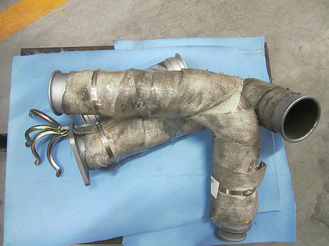 Silencer air intake pipe assembly