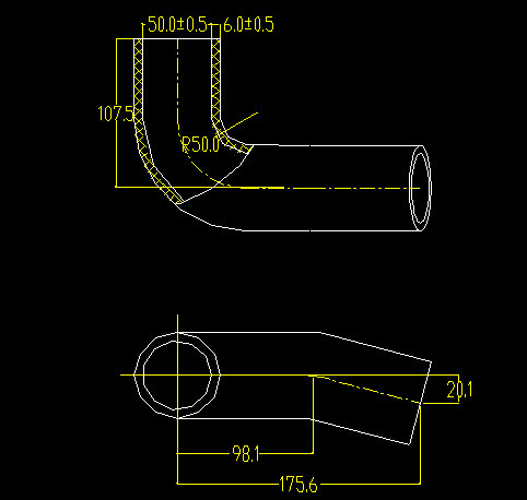 Hose (radiator outlet hose)