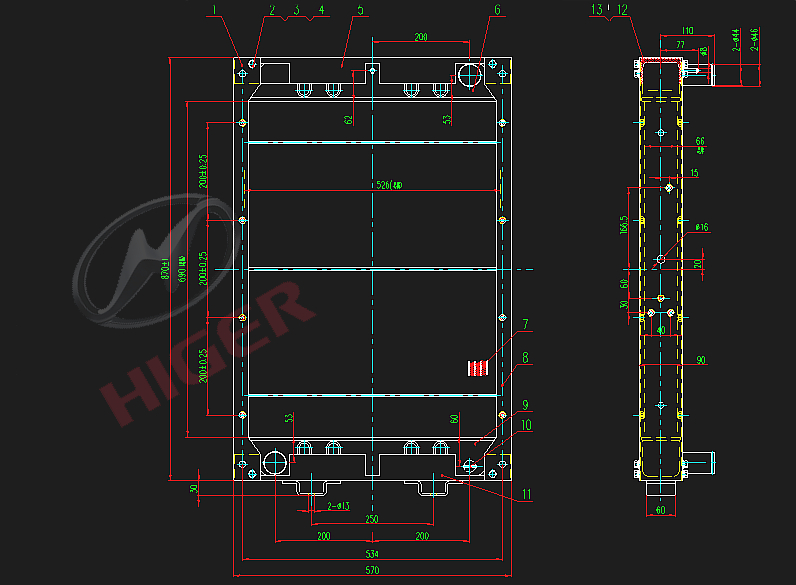 Assemblage de radiateurs