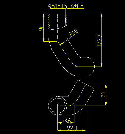 Hose (radiator water outlet)