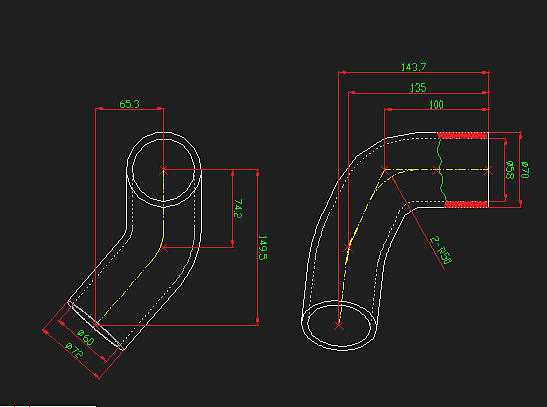 Tuyau (sortie d'eau du radiateur)