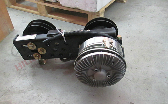 Fan transmission mechanism assembly (electromagnetic)