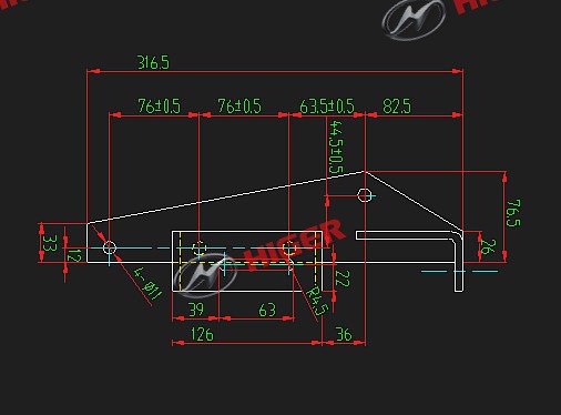 Flexible shaft fixed bracket