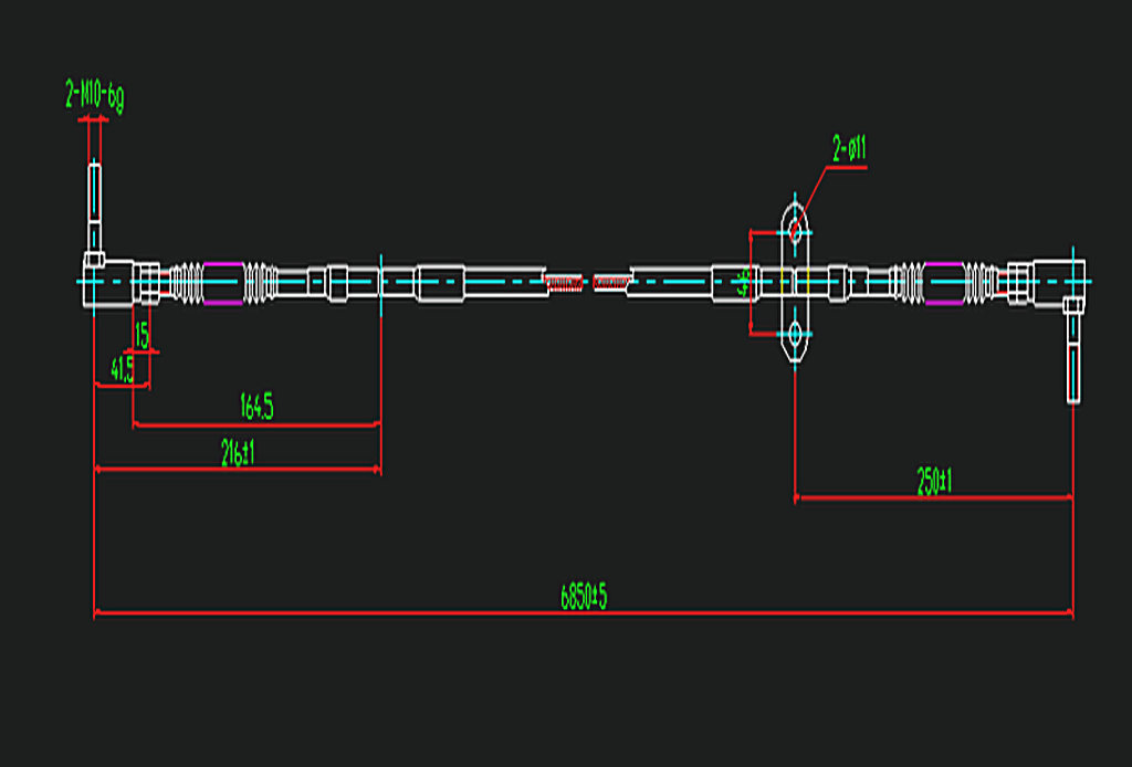 Shift ball joint with soft shaft assembly 257/6850