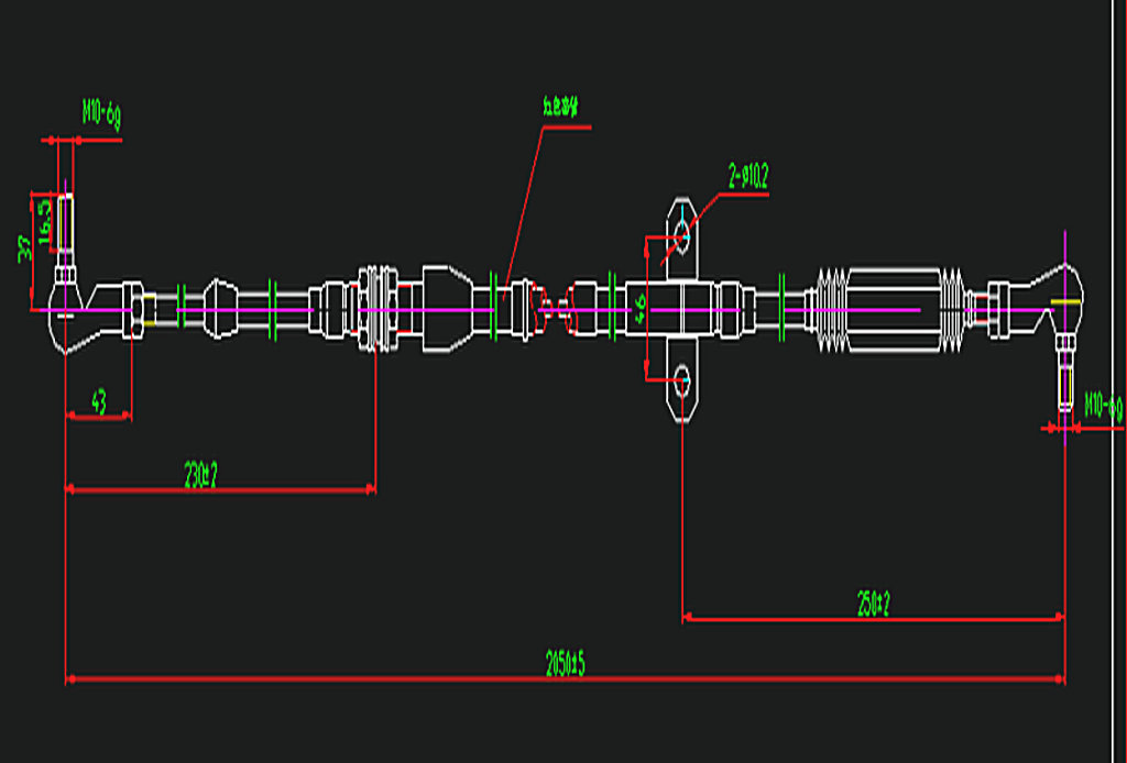 Speed-changing control soft shaft (select gear)