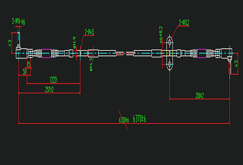 Speed-changing control soft shaft (MK4-10637)
