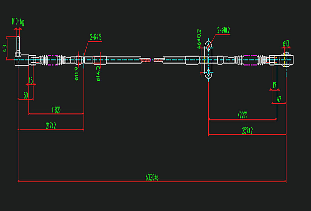 Speed-changing control soft shaft (MK4-20632)