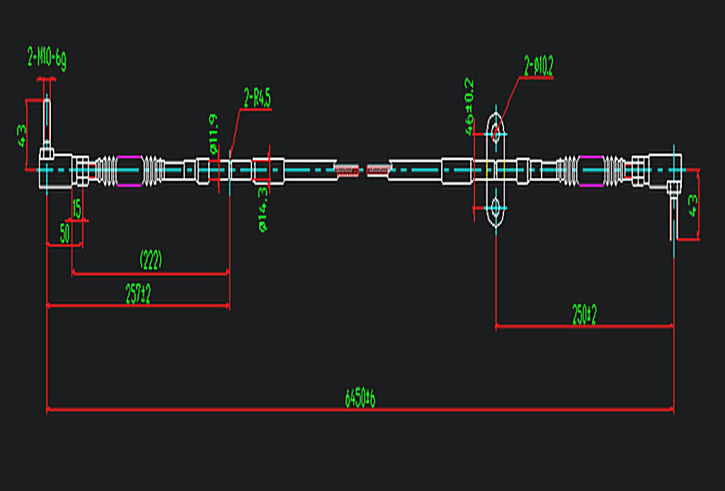 Speed-changing control soft shaft (MK4-10645)