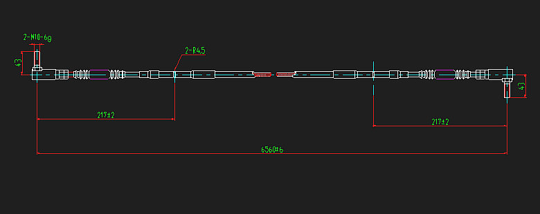 Мягкий вал управления скоростями (MK4-20656)