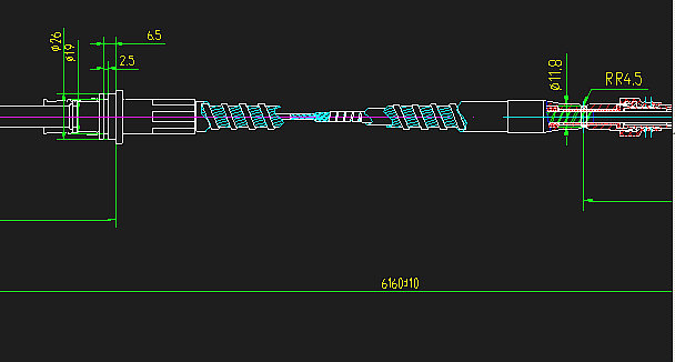 Speed-changing soft shaft