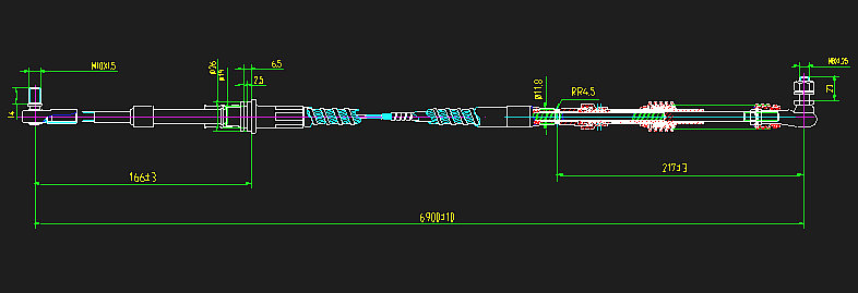 Speed-changing soft shaft