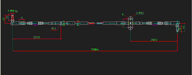 Barre souple de commande de changement de vitesse (MK4-10920)