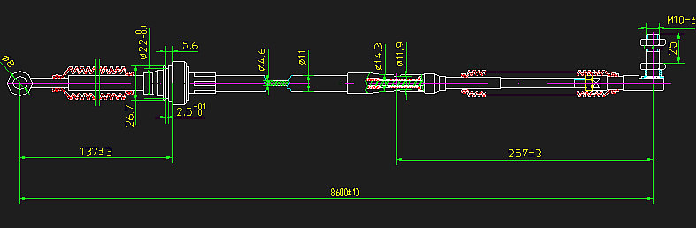 Speed-changing soft shaft