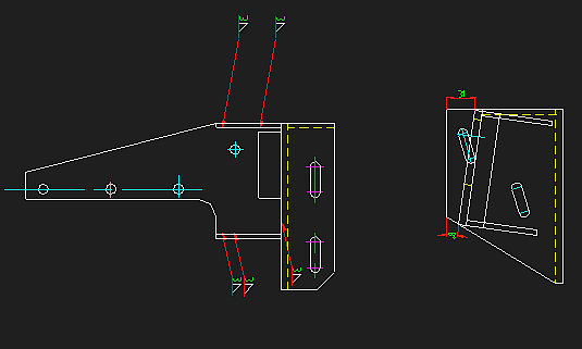 Soft shaft fixing bracket