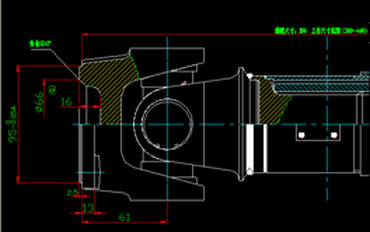 Rear axle transmission shaft (H3-H3-380-60)-1