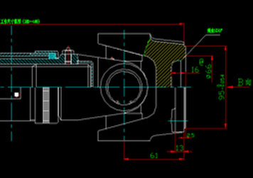 Rear axle transmission shaft (H3-H3-380-60)-2