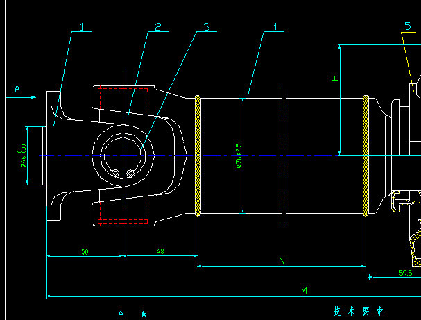 Intermediate drive shaft