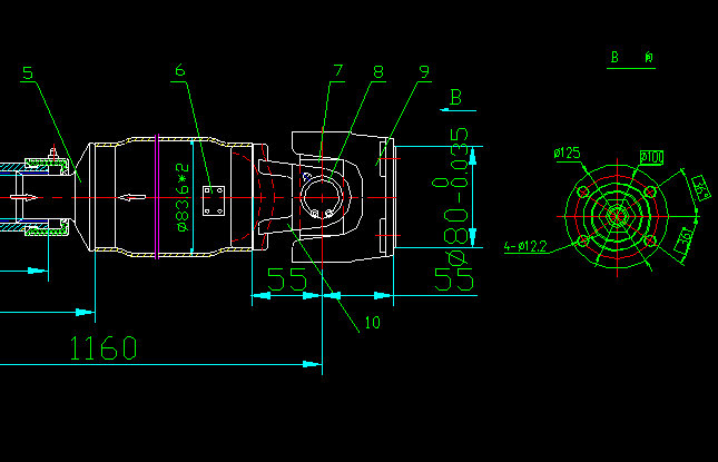 Rear axle drive shaft