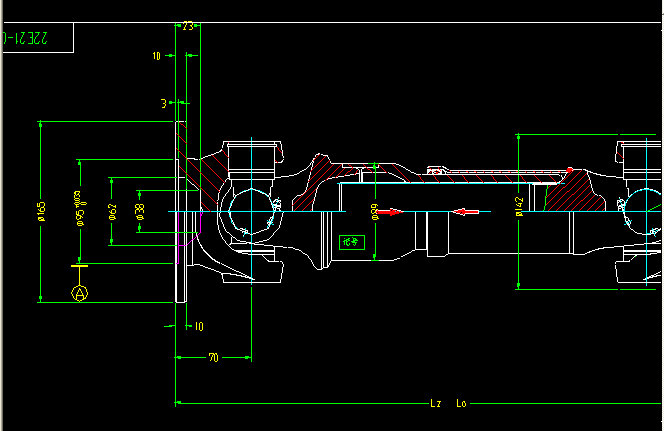 Rear axle drive shaft-1