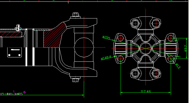 后桥传动轴(H9-H4-290-70)-3