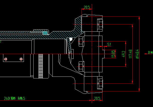 Вал привода задней оси (H2-H4-358-65)-2