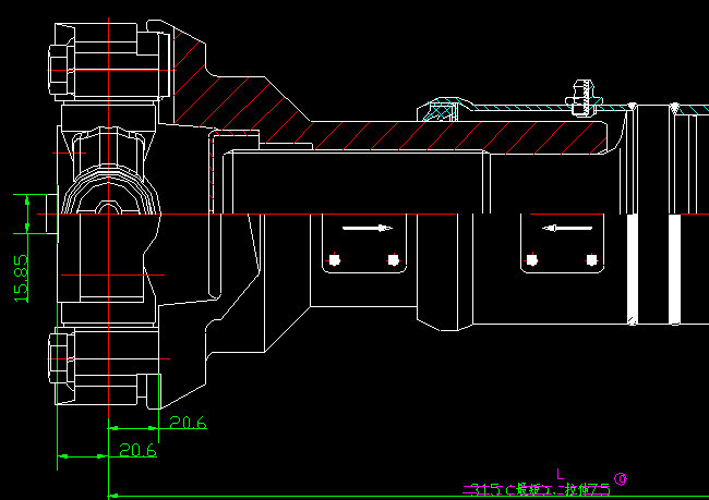 Arbre de transmission de l'essieu arrière (H9-H4-305-75)